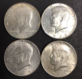 #10 - 4pc Kennedy Half Dollars