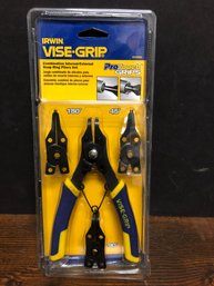 Irwin Vise-grip Combination Snap Ring Plier Set