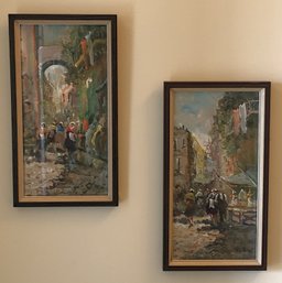 2pc Small Original Paintings - Signed