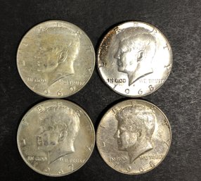 #15 - 4pc Kennedy Half Dollars