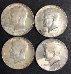 #17 - 4pc Kennedy Half Dollars