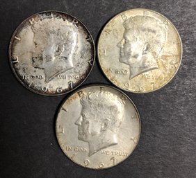 #18 - 3pc Kennedy Half Dollars