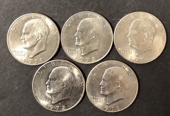#5 - 5pc Eisenhower Dollars