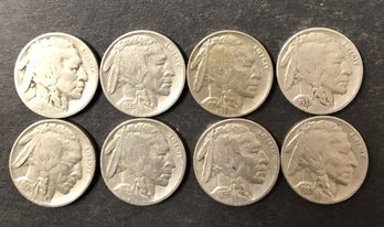 #1 - 8pc Buffalo Nickels