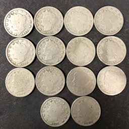 #1 - 14pc V Nickels