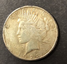 1923 S  Silver Peace Dollar