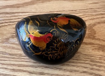 Vietnamese Hand Painted Koi Fish River Rock