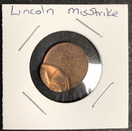 Lincoln Cent Error - Mis-strike