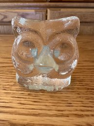 Austrian Wallace Crystal Owl Head