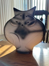 Porcelain Black & White Cat Candle Lantern