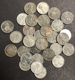 30pc Steel Wheat Cents