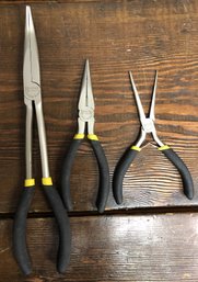 3pc Rockland Tool Needle Nose Pliers