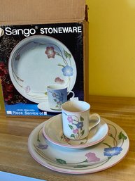 Sango Stoneware 16pc Dish Set