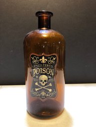 Large Brown Poison Bottle