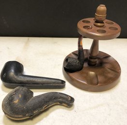 Pipe Lot - Holder - Briar Pipe - Cases