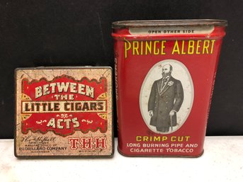 2 Vintage Cigarette Tins