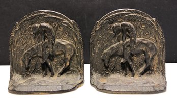 Metal End Of Trail Bookends