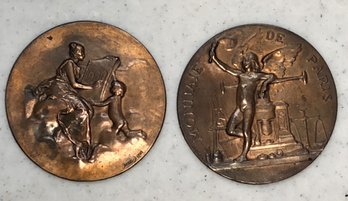 Antique Daniel Dupuis Paris Medal/plaque