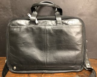 Wilson Black Leather Pelle Studio Satchel/ Briefcase