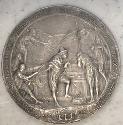 Antique Hudson River Aluminum Medal