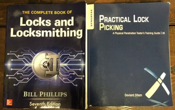 2pc Locksmithing/ Lock Picking Books