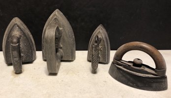 4pc Antique Sad Irons