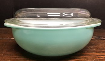 Pyrex Turquoise Covered Casserole - 2qt