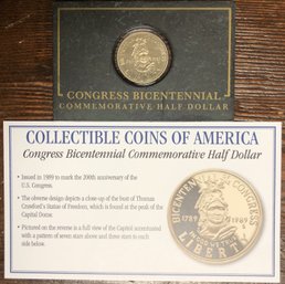 Collectible Coins Of America - Congress Bicentennial Half Dollar
