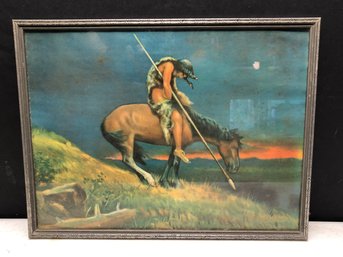 Antique End Of Trail Indian Print
