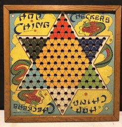 Vintage Chinese Checkers Board