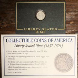 Collectible Coins Of America - 1876 Liberty Seated Dime