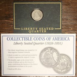 Collectible Coins Of America - 1856 Liberty Seated Quarter