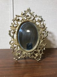 Ornate Brass Mirror