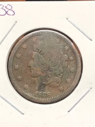 1838 Liberty Head Large Cent