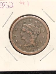 #1 - 1852 Liberty Head Large Cent