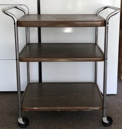 Vintage 3- Tier Rolling Cart