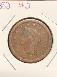 #2 - 1852 Liberty Head Large Cent