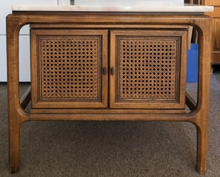 Square Mid Century Marble Top Table