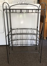 Metal & Glass Wine Rack/ Bar Cart