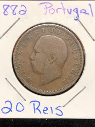 1882 Portugal 20 Reis