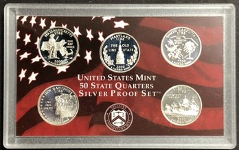 2000 U.s. Mint Silver Quarter Proof Set