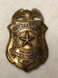 International Private Investigator Badge