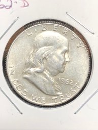 1962-d Franklin Half Dollar