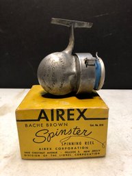Vintage Airex Fishing Reel W/ Original Box