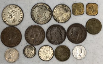 Foreign Coin Lot W/ Silver