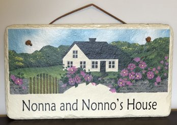 Slate Nonna & Nonno's House Sign