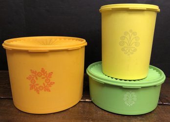 3pc Vintage Tupperware Cannisters