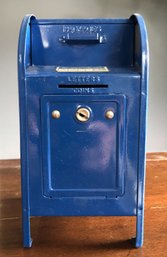 Vintage Metal Mailbox Bank