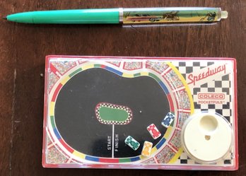 Vintage Coleco Speedway Game & California Cruising Pen
