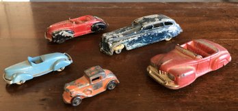 5pc Vintage Toy Cars